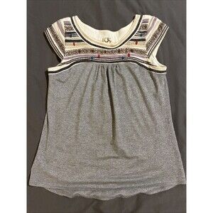 Anthropologie One September embroidered Blouse peasant boho festival Sz Small